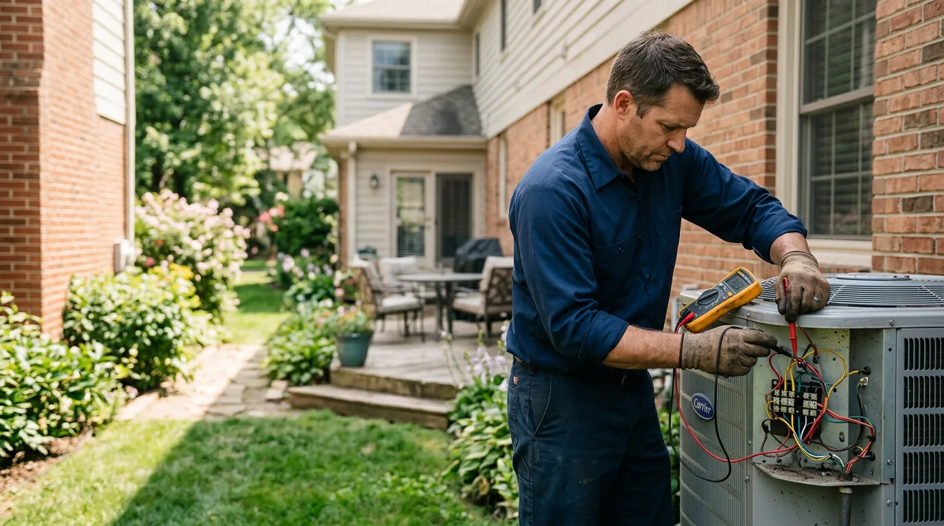 HVAC technician working near Youngstown, NY
